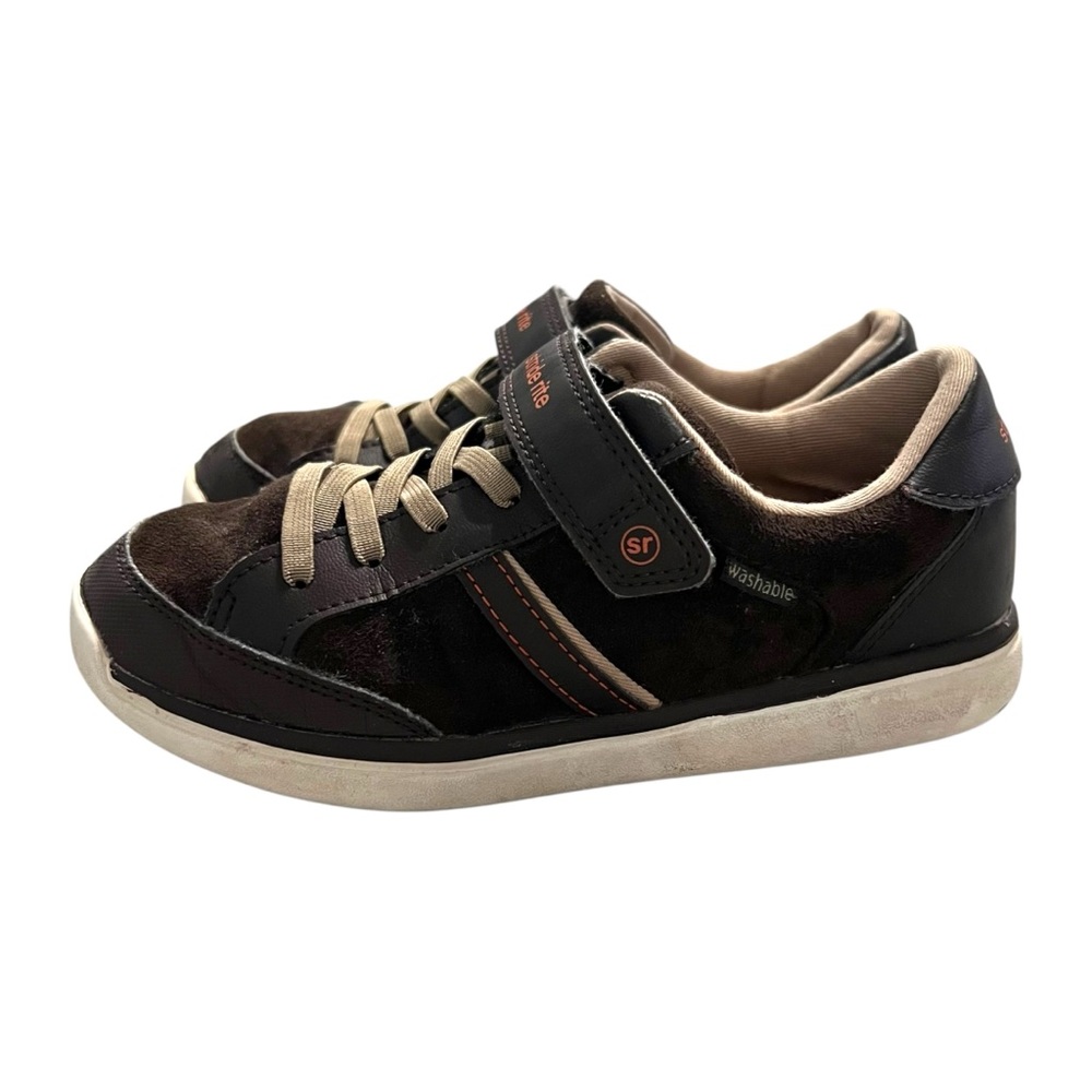 Stride Rite Sz 1M Boys Made 2 Play Cory Brown & Tan Sneakers Athletic Shoes - Picture 3 of 7